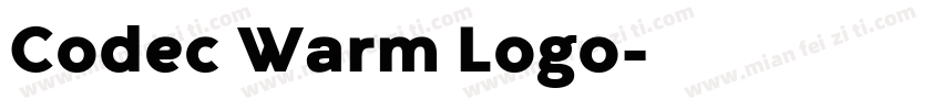 Codec Warm Logo字体转换